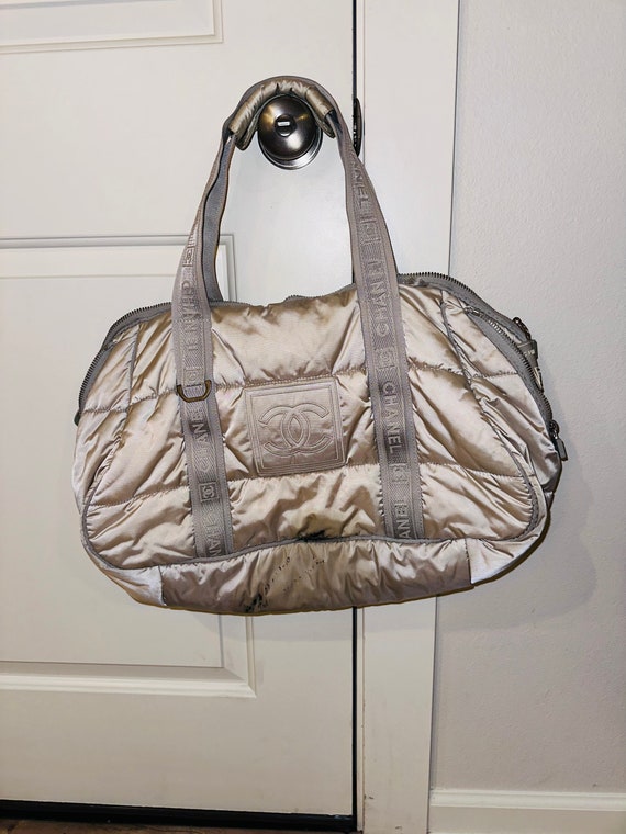 Authentic Chanel Nylon Shoulder Bag Medium