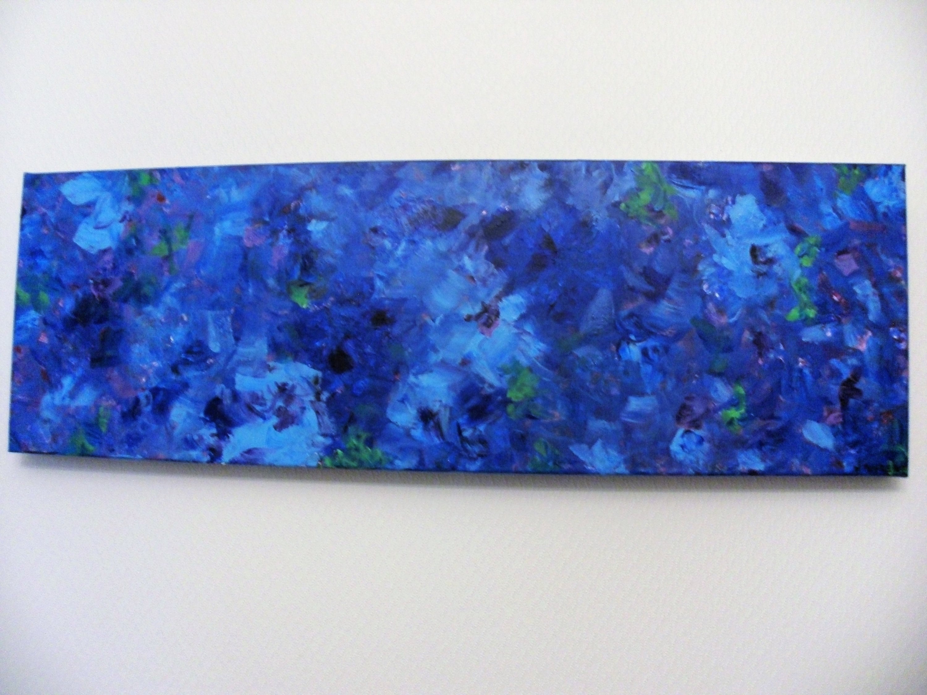 Indigo Blue abstract painting Abstract Indigo Wall Art Blue Etsy