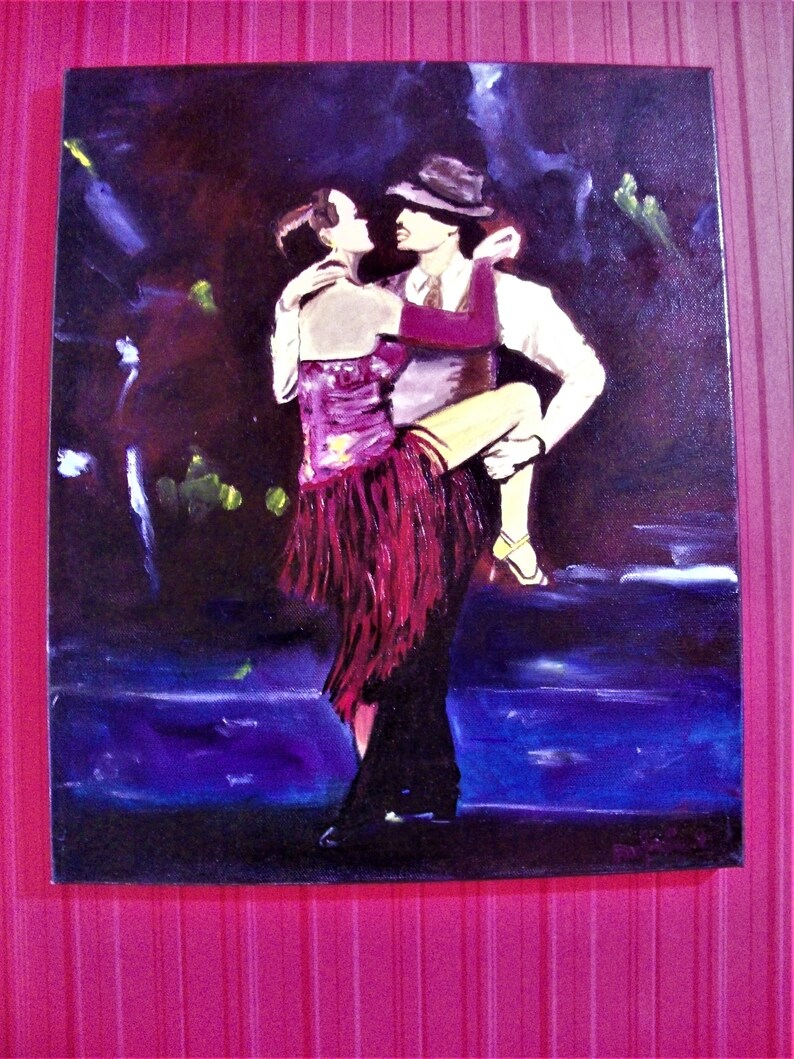 Tango Mood original oil painting painting tango dancers Etsy