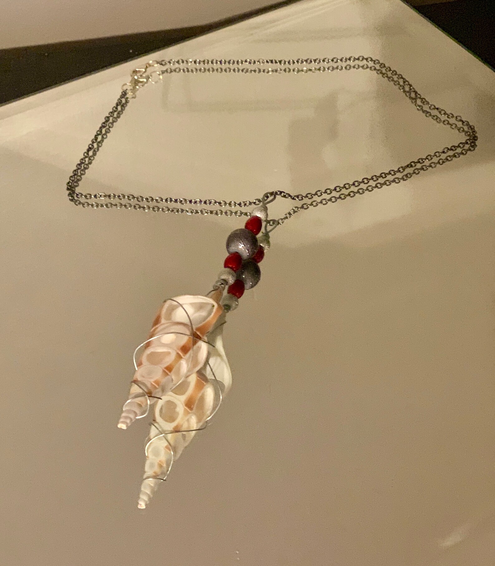 Cut Tibia Shell Necklace Etsy