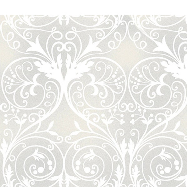 DOVE Wedding Filigree Fabric by the yard for Kanvas Studio by Benartex 8215-11