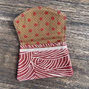 My Back Pocket Wallet, carmesí, mapa