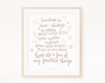These Are a Few of My Favorite Things Digital Download - Etsy