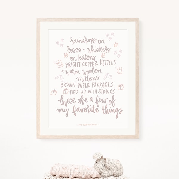 A Few of My Favorite Things Printable Etsy
