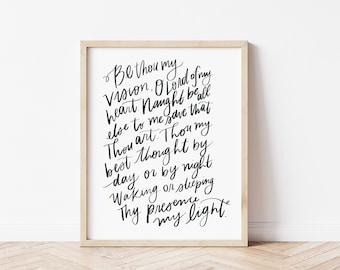 Be Thou My Vision - Druckbar - Poster - Handgemacht - Sofortiger digitaler Download