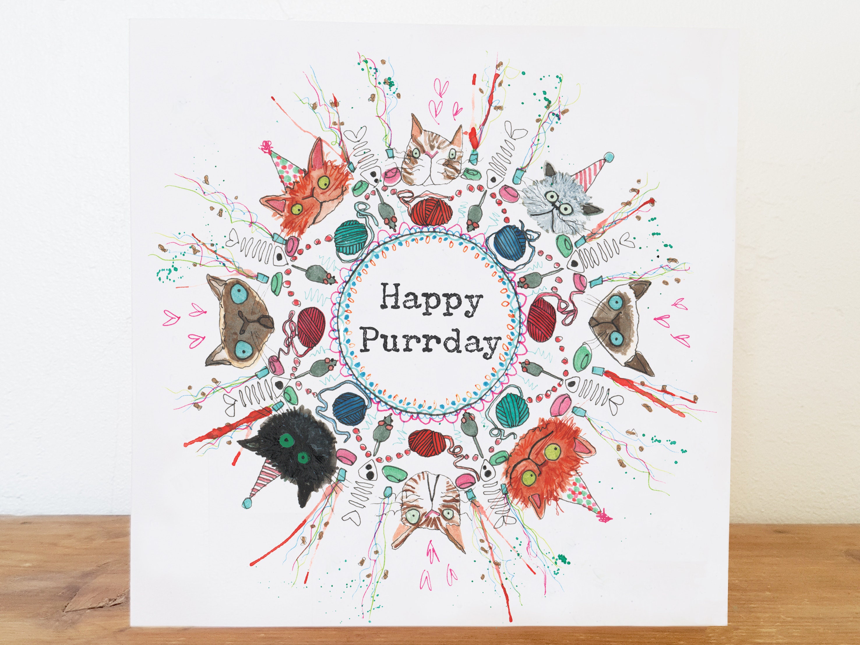 Funny Cat Card, Cat Birthday Card