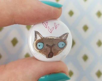 Hippowarehouse Mother Of Cats Badge Pin