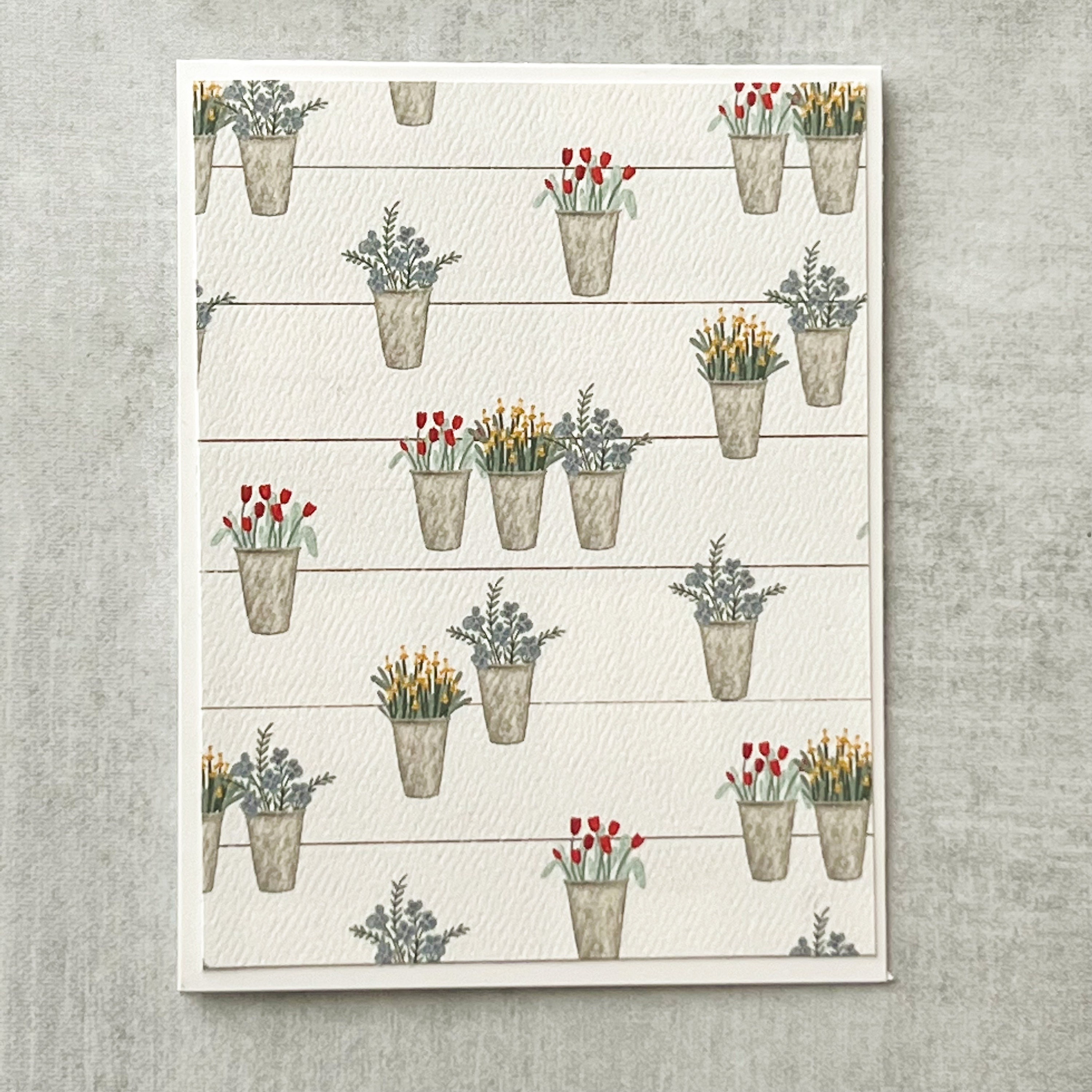 Floral Greeting Card Set, Handmade A2 Note Cards With Envelopes (set of ...