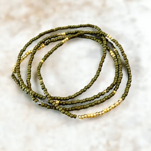 Brown gold seed bead bracelet, beaded bracelet, stretch bracelet, beaded jewelry, seed bead bracelets, stretch seed bead bracelet