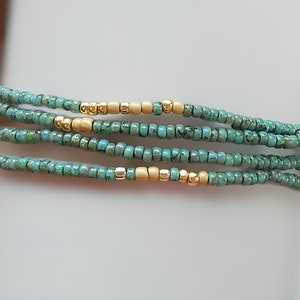 Picasso green gold seed bead bracelet, beaded bracelet, stretch bracelet, beaded jewelry, seed bead bracelets, stretch seed bead bracelet