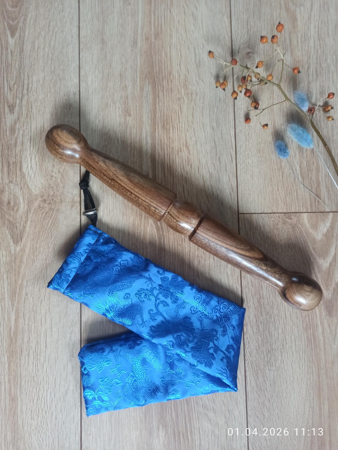 Training Rod European Walnut Tai Chi Ban Training Rod With Satin Bag. - Etsy