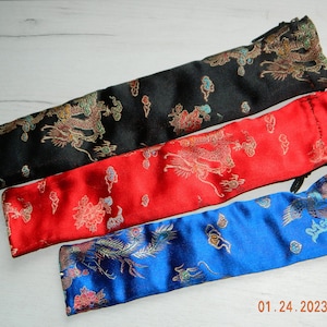 Exquisite beautiful a satin storage bag  for Tai Chi Bans.