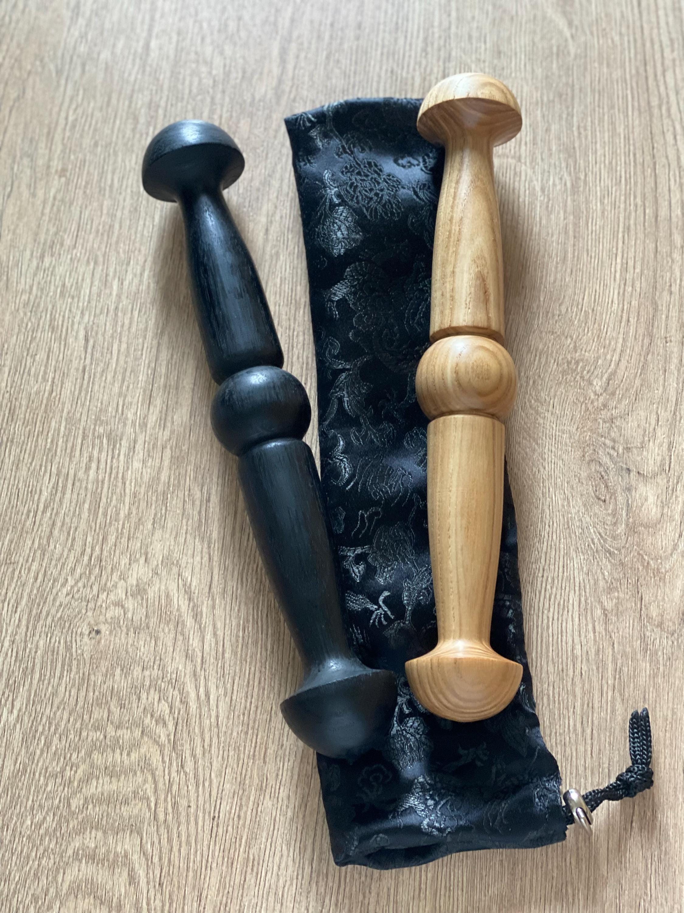 Chi Ruler Handmade Ash Wood Tai Chi Ruler - Qigong Exercise, With Satin Bag ...