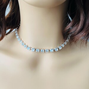 Crystal Tennis Choker Necklace