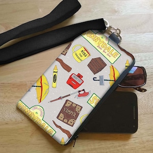 Cartera para teléfono de Vampire Slayer, estuche para gafas con cordón negro para el cuello, hecha a mano por encargo