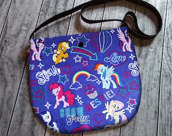 My Little Pony Cross Body Unisex Bag Purse Tote Festival Handmade to Order