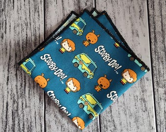 Scooby Lizenz Stoff Einstecktuch: Baumwoll Einstecktuch Lizenz Stoff sofort lieferbar