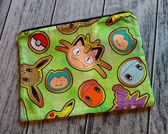 Poke Zipper Pouch Cosmetic Makeup Bag Ready to Ship