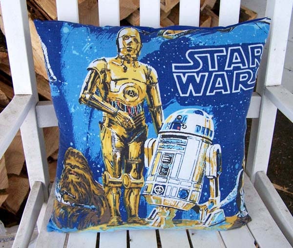 STAR WARS 70s 枕カバー Star Wars Vintage Reconstruction Pillow Case: Cotton Fabric Home