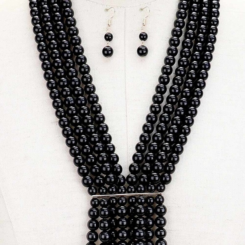 Pearl Long Fringe Necklace