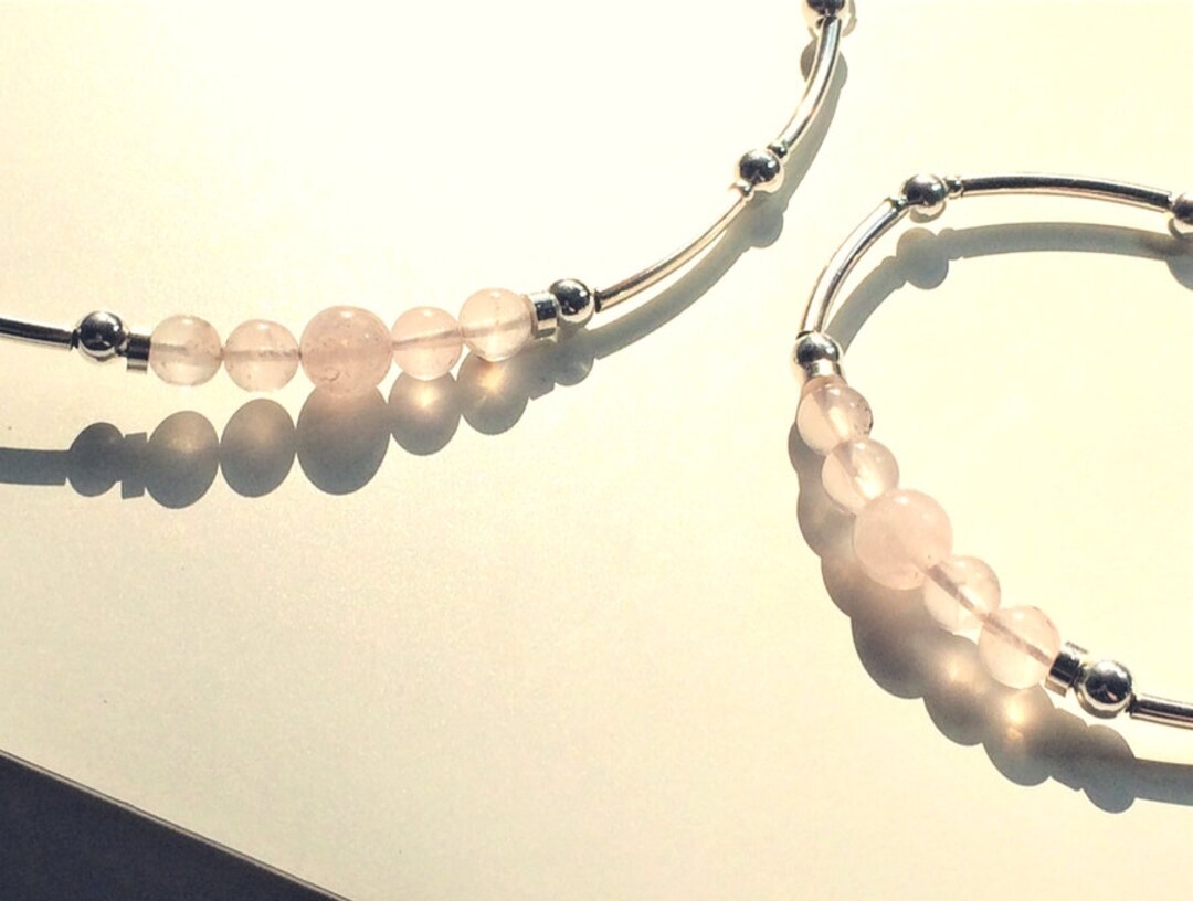 Rose Quartz Jewellery Set,rose Quartz Jewelry Set,rose Quartz Necklace