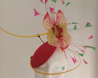 Arthurium Blüten Fascinator