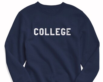 College Crewneck | Etsy