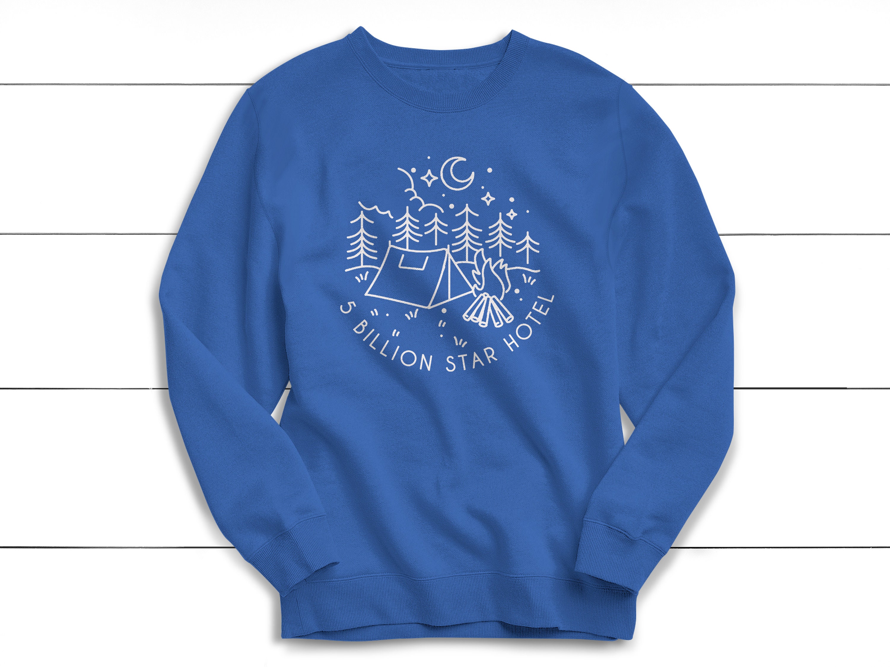 5 Billion Star Hotel Camping Sweatshirt 