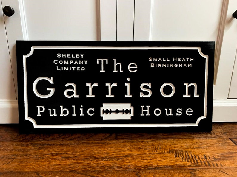 Peaky Blinders The Garrison Sign | Etsy