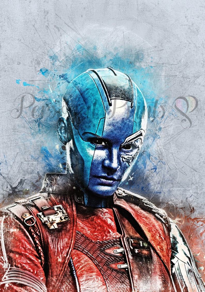 Nebula Guardians of the Galaxy Art movie poster Karen ...