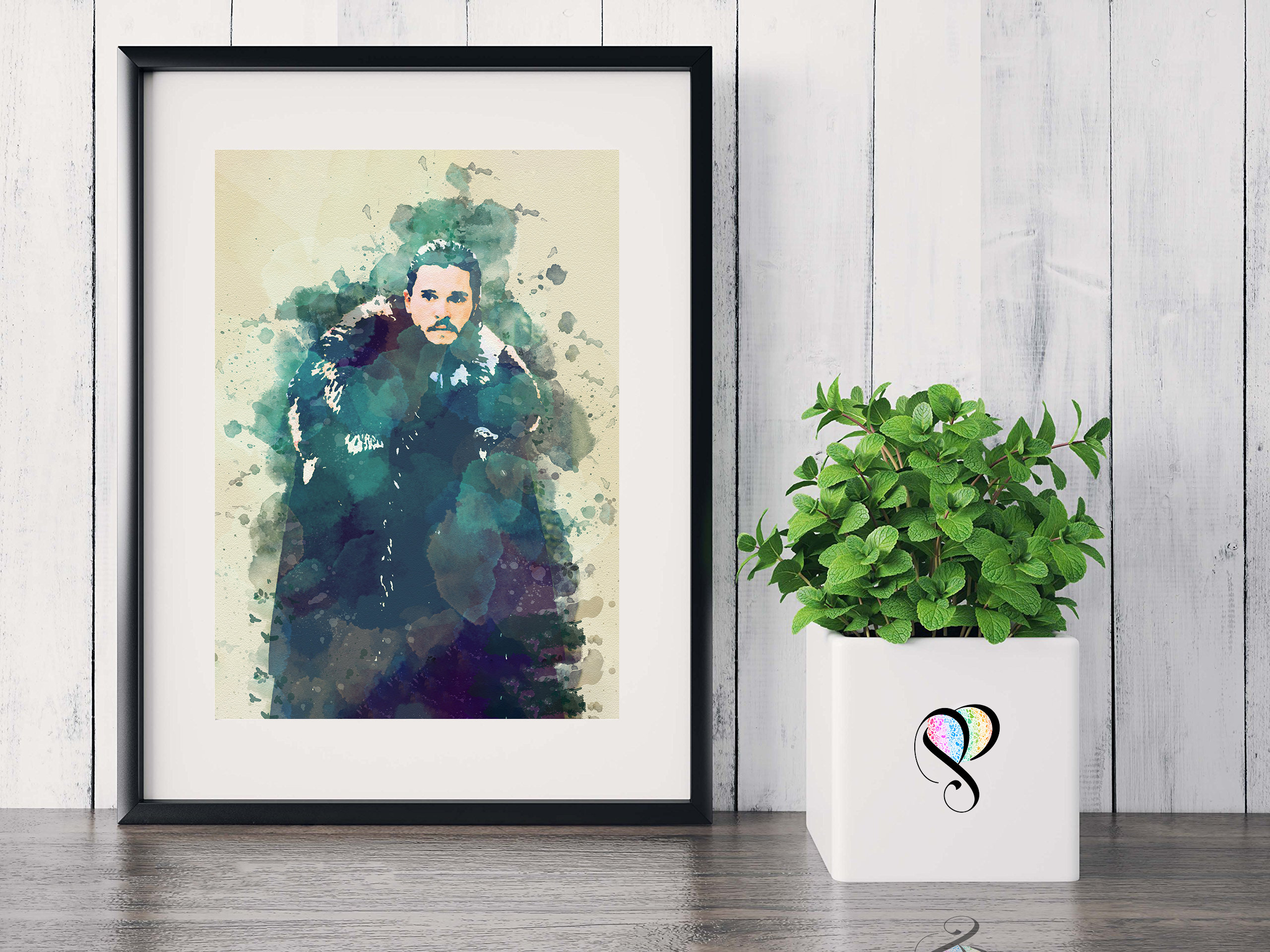 A0 A1 A2 A3 A4 Sizes Game Of Thrones Jon Snow Kit Harington Poster Art Print