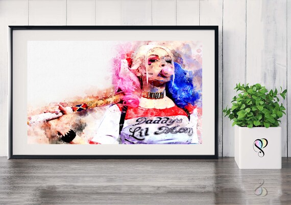 A5 A4 A3 A2 A1 A0 Birds Of Prey Film Poster Print Harley Quinn Joker Batman