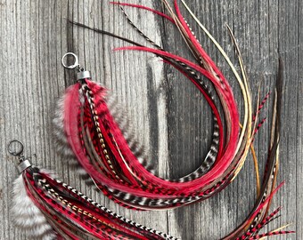 Pendientes de plumas, pieza única nº 134