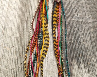 Pendientes de plumas estilo boho