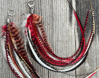Pendientes de plumas, pieza única nº 136