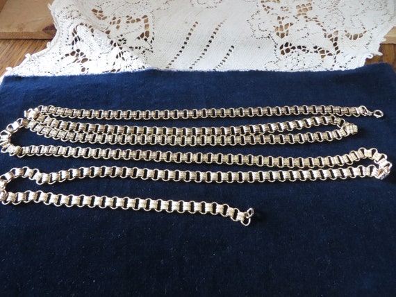 Napier 60" Gold Filled Necklace/Chunky Statement … - image 1