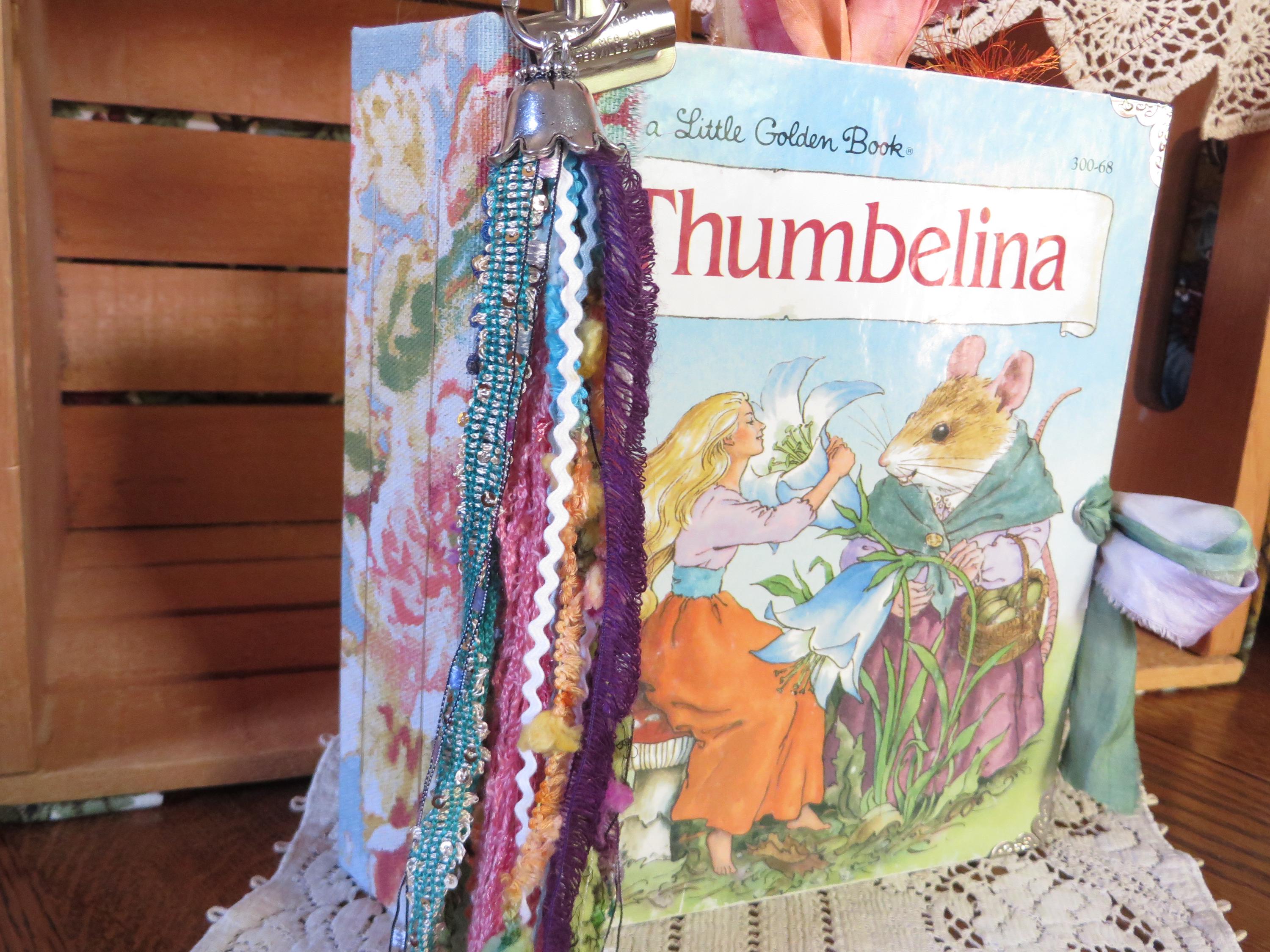 Little Golden Book Junk Journal/Thumbelina/Memory Book/Diary/Botanical/Colorful