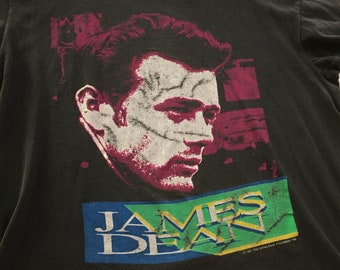 Vintage James Dean Camiseta 1991 Cool M Medium Rebel Sin una Causa Al Este de Eden Icon