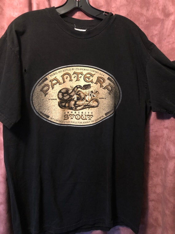 Pantera Snakebite Stout T Shirt 1997 Vintage