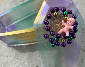 Mardi Gras Coffin Box