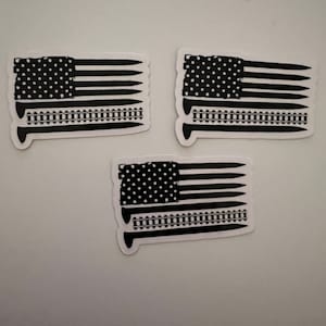 Railroad flag waterproof stickers