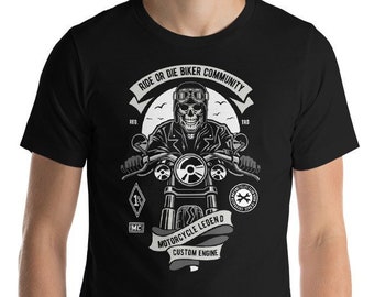 Motorcycle T Shirt - Etsy