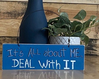 Hand-painted Wood Home Decor About Me Wall Hanging Sign, Funny Gift, Friend Gift, Mom Gift, Decorative Wood Sign, Decorative Wall Hanging