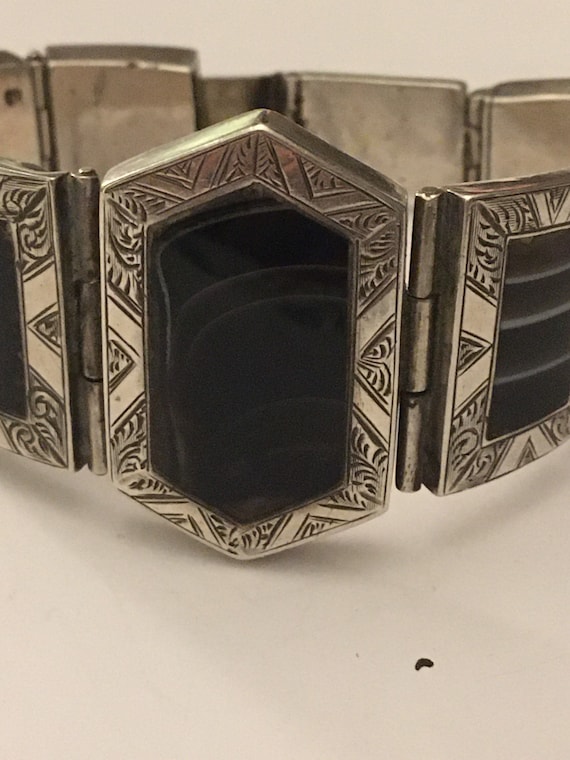 Antique Victorian Large Scottish Silver Agate pane