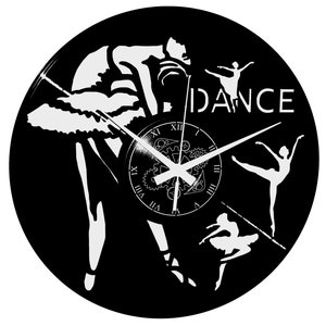 Horloge Murale Horloge Vinyle - Idée Cadeau Décoration Maison Danseurs Danseurs Danse Classique Ballerines
