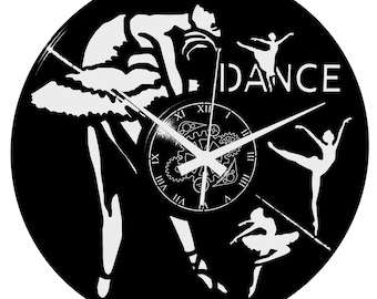 Wall Clock Vinyl Clock - Gift Idea Home Decoration Dance Dancers Classical Dance Ballerinas