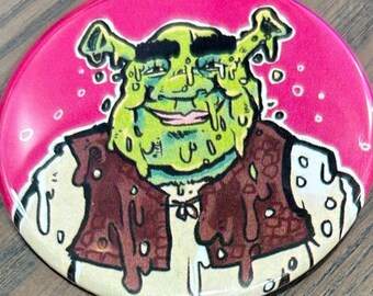 Melty Shrek 2.25" Button