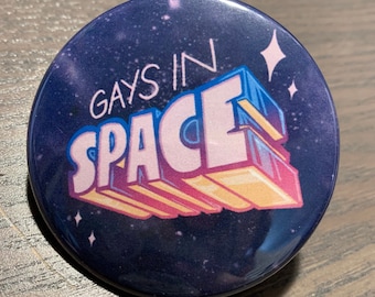 Gays in Space - 2.25" Pinback Button