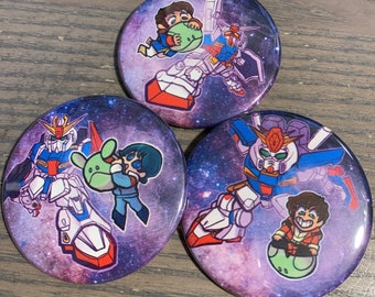 Original UC Protags - 2.25" Fan Art Buttons
