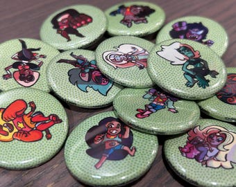 2.25" Gem Fusion Buttons